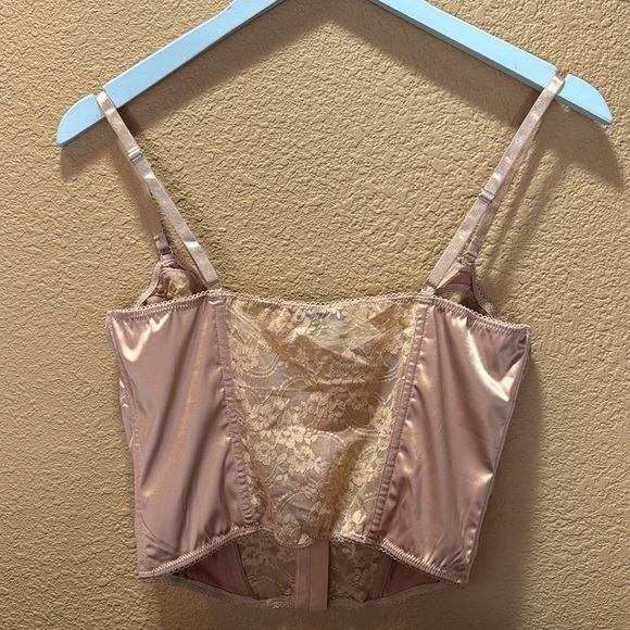 LUXELIFE SATIN NUDE BUSTIER . Size Large - Picture 6 of 9
